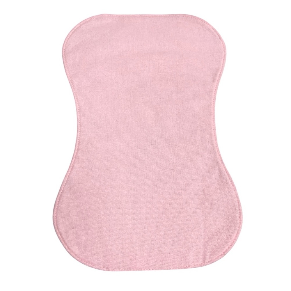 Hand Crafted Baby Burp Cloth Flannel Contoured Padded Fabric Quilted Reversible - Picture 8 of 9
